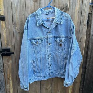 Carhartt Men's Vintage 1998 Denim Trucker Jacket Large Tall